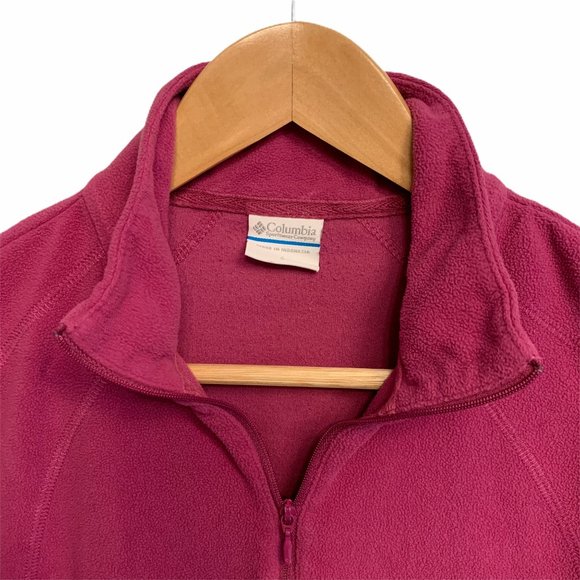 Columbia 1/4 zip Fleece Raspberry - Picture 3 of 6